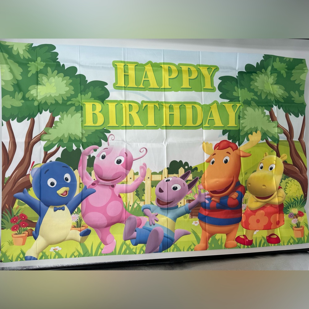The Backyardigans Happy Birthday Backdrop Banner 5x3Ft